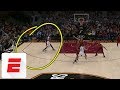 LeBron James Takes Elbow To The Throat ESPN