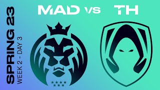 LEC Spring Split 2023 - W2D3 - MAD vs TH