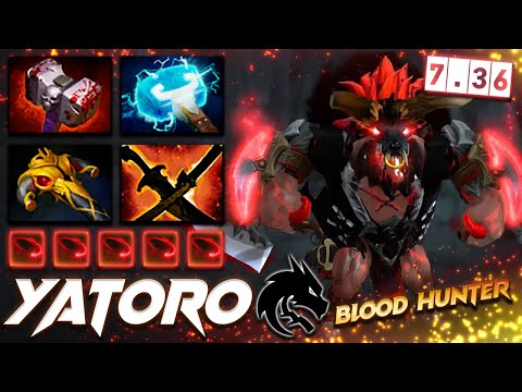 Yatoro Bloodseeker 7.36 Hunter Beast - Dota 2 Pro Gameplay [Watch & Learn]