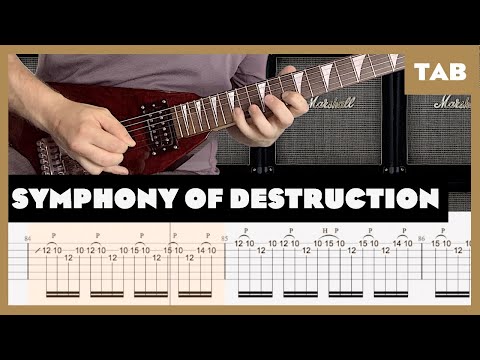 Megadeth - Symphony of Destruction - Guitar Tab | Lesson | Cover | Tutorial