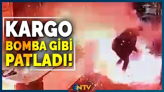 Kargo Paketinin İçinden Kabus Çıktı! Lobide Ortalığın Savaş Alanına Döndüğü Anla