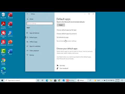 How to change default app to open a file type in Windows 10