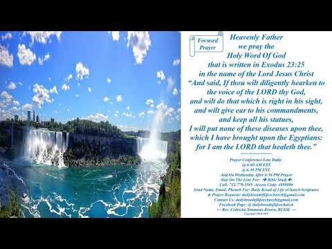 Focused Prayer Exodus 23:25 Rev. Cedricka Simmons-Brown
