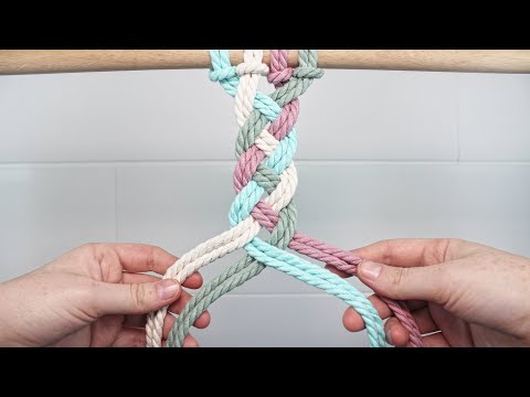 Four Strand Braid (EASY) | DIY MACRAME