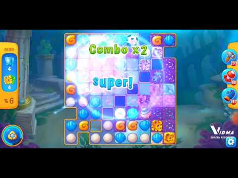 Fishdom. 9100 level no boosters and diamonds. 15 moves