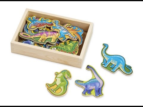 Melissa & Doug Wooden Dinosaur Magnets video