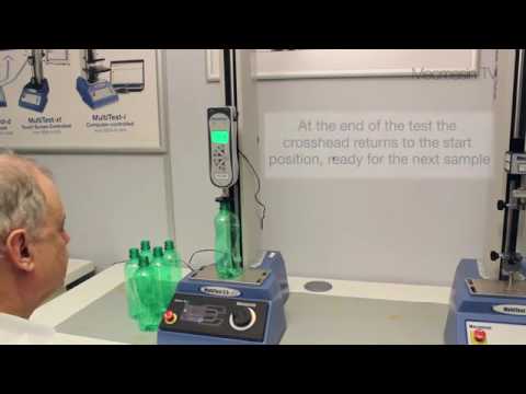 Thiết bị đo lực topload chai PET - Mecmesin