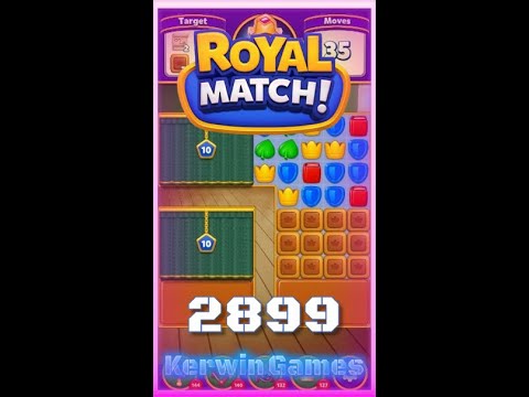 Royal Match Level 2899 - Super Hard Level - No Boosters Gameplay