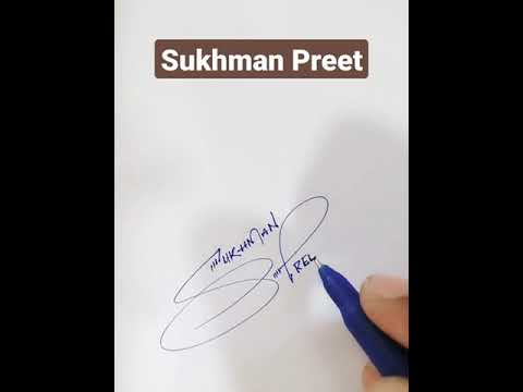 Sukhman Preet Name Signature Request done