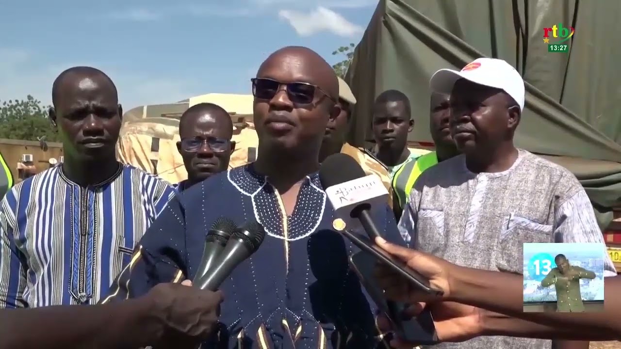 La police nationale saisie 7 camions transportant des amandes de karité