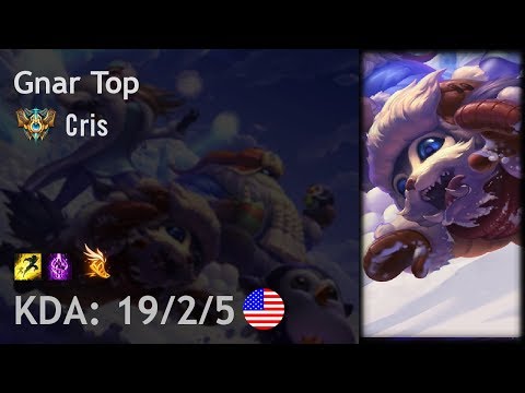 Gnar Top vs Camille - Cris - NA Challenger Patch 7.24