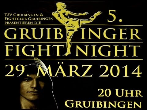 Kickboxen 5. Gruibinger Fightnight am 29.03.2014 - Kampf von Bernardo Martorana
