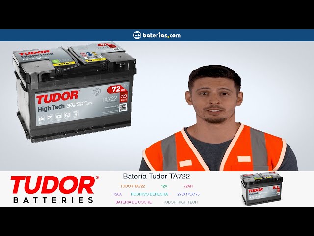 Vídeo relacionado con Batería de coche Tudor TA722 HIGH-TECH 72Ah, 720A,12V. Medidas: 278 x 175 x 175 mm Borne + derecha.