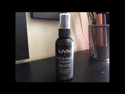 NYX matte finish setting spray review