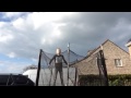 Mika's trampoline jump