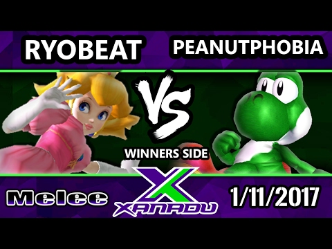 S@X 184 - Ryobeat (Peach) Vs. Peanutphobia (Yoshi) - SSBM Tournament - Smash Melee