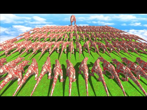 999 Lava Dinosaurs T-rex Champion Death Run - Animal Revolt Battle Simulator