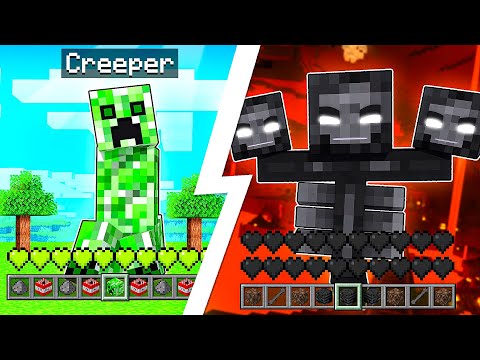 MI TRASFORMO IN TUTTI I MOSTRI DI MINECRAFT