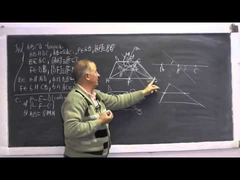 2/2 Lectia 706 - Patrulater Linia mijlocie in trapez si triunghi Probleme de coliniaritate - Clasa 7