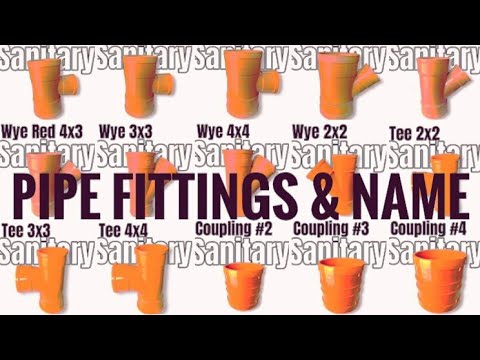 Sanitary Pipe & Fittings | Names & Pictures