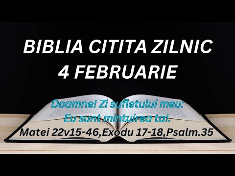 4 februar.Sa iubesti pe Domnul Dumnezeul tau cu toata inima ta,Cu tot sufletul tau,si cu tot cugetul
