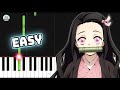 Demon Slayer ED From The Edge EASY Piano Tutorial Sheet Music