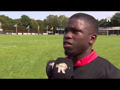 Stagiair Nigel Hasselbaink was enkele keren dreigend