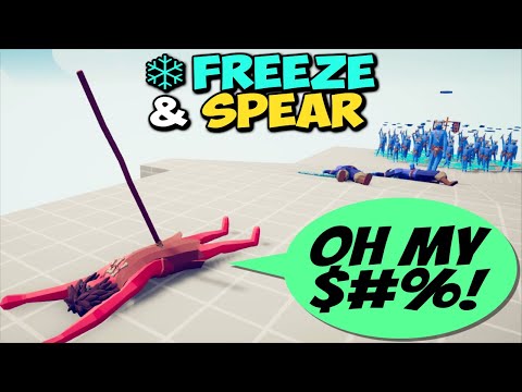❄️FREEZE & SPEAR 2! 2x ICE ARCHER & 2 SPEAR THROWER #2 - Totally Accurate Battle Simulator TABS