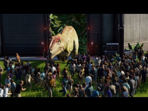 TRAPPING 1000 PEOPLE with ALL CARNIVORES - Jurassic World Evolution