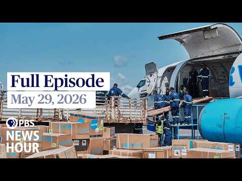 PBS News Hour live episode, May 29, 2026