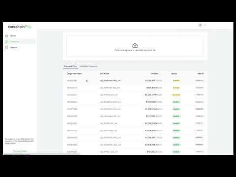 Aplicación digital de pagos B2B CoreChainPAY