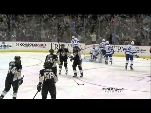 Chris Kunitz goal 1-0 Mar 4 2013 Tampa Bay Lightning vs Pittsburgh Penguins NHL hockey
