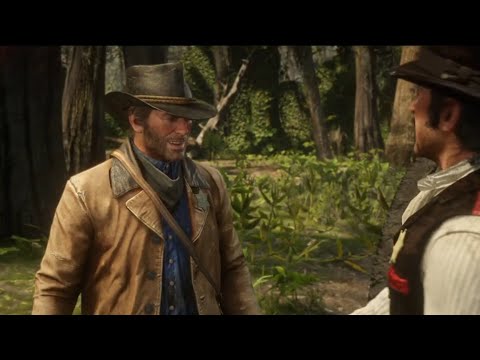 Arthur Laughs at Dutch's Joke | RDR2
