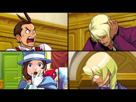 Apollo Justice: Ace Attorney - All Damage/Shocked Animations