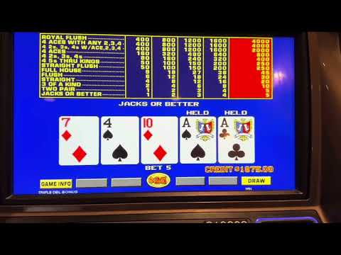 $125 (20 hands) of Triple Double Bonus Video Poker! $100,000 Royal Flush?