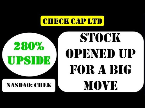Check Cap Ltd Stock opened up for a big move - chek stock #checkcap
