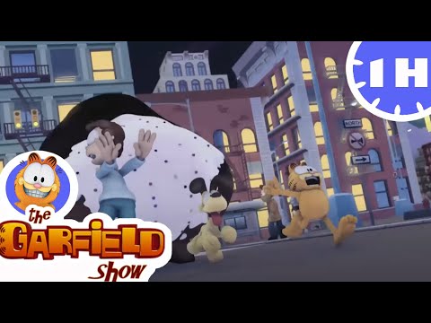 🎂👾Garfield family chased by a monster cake🎂👾 - Funny compilation 🤣