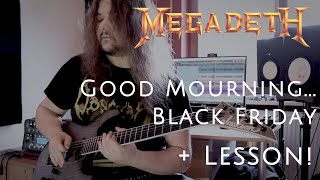 Megadeth - Good Mourning...Black Friday (Full Cover + Lesson) | ristridi
