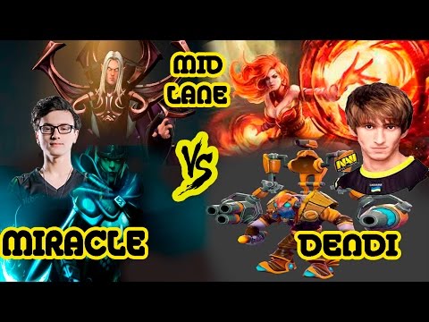 Miracle vs Dendi Mid Lane - 9k Power ( MMR is just a number ) Dota 2
