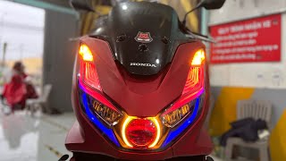 PCX 160 2023 Đầu Tiên Độ Bi T-Rex 2.0 Vàng Nắng Đẹp Kinh Khủng T23Shop Cần Thơ