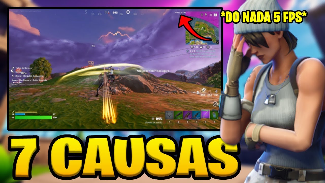 FORTNITE TRAVANDO MUITO? - 7 COISAS QUE CAUSA TRAVAMENTOS NO FORTNITE!