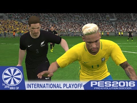 Brazil vs. New Zealand - PES2016 - International Playoffs Leg 2 - 3rd Japan WCQ - 60fps
