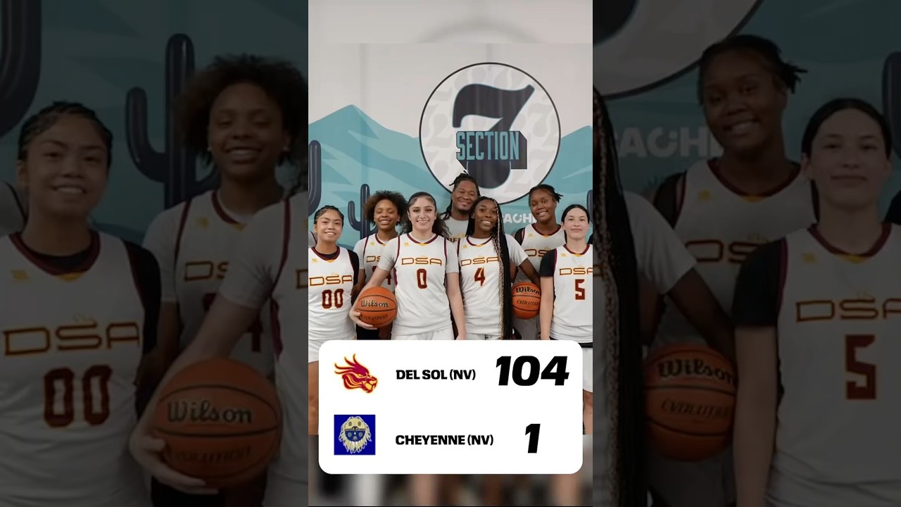 #Breaking - High School Women’s #basketball  team final score is 104-1  Del Sol #nevada