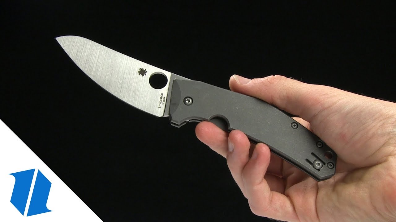 Spyderco SpydieChef Frame Lock Knife Gray Ti (3.3" Satin) C211TIP