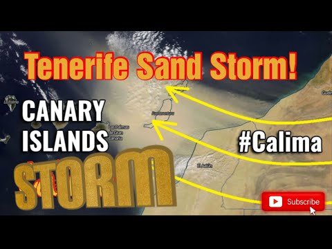 ⚠️🔴DREADED Calima! Braving a sand storm in Tenerife. What exactly is a Calima?
