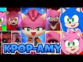 Sonic And Amy Watch Phase 1 2 VS Phase 3 4 VS Phase 5 9 VS Phase 10 In Incredibox Sprunki KPOP AMY