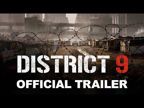 District 9 trailer card with TriStar/Sony branding and release info