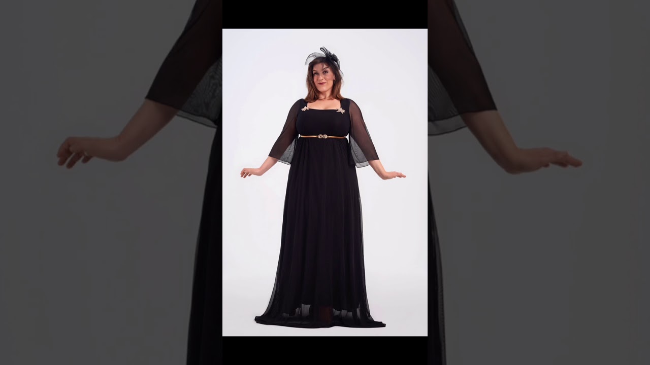 Vestido largo de fiesta en tallas extra grandes