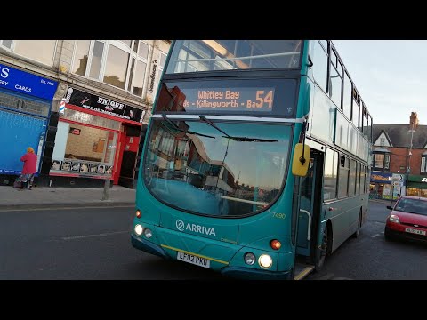 (Empty top deck) 7490/LF02 PKU-Arriva Northumbria-Volvo B7TL/Wright Eclipse Gemini
