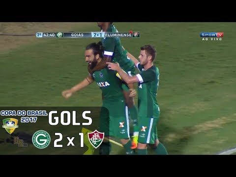 Gols - Goiás 2 x 1 Fluminense - Copa do Brasil 2017